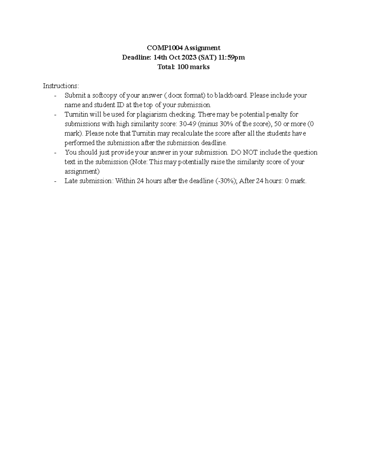 COMP1004 Assignment 1 - Speech to Text and Writing Assistant Tasks ...