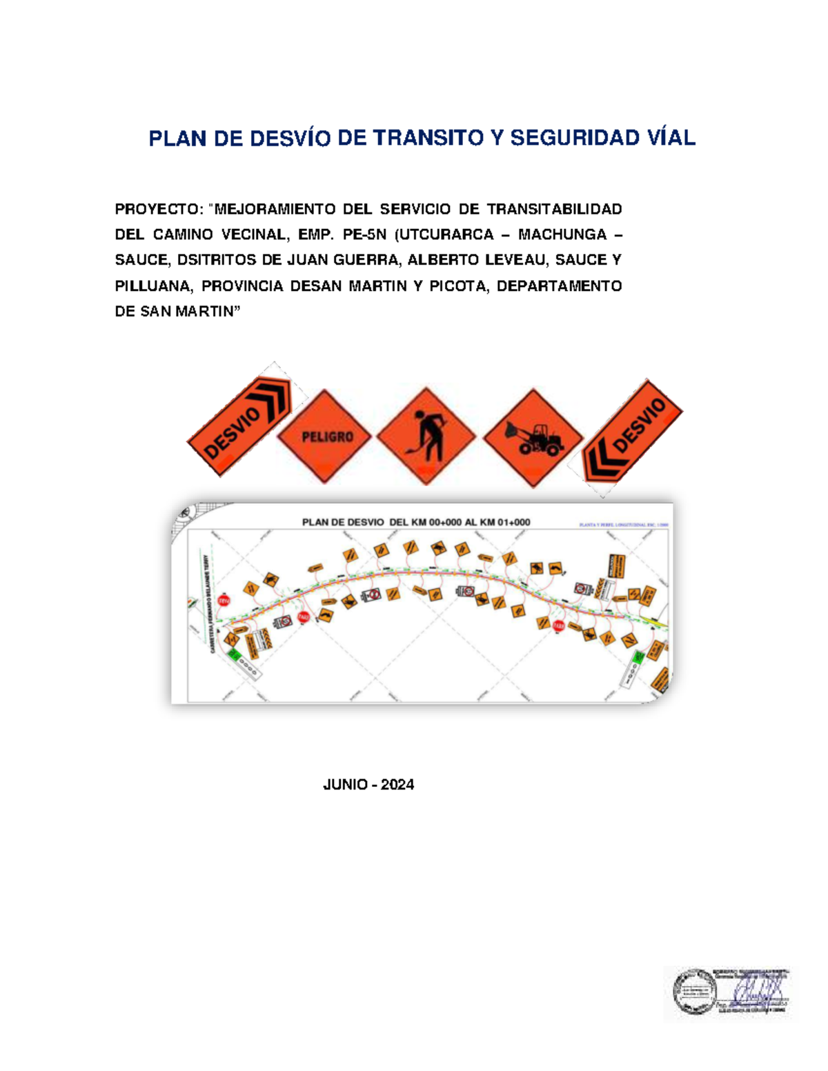 Plan de Desvío de Tránsito y Seguridad Vial - Proyecto Emp. PE5N - Document Preview