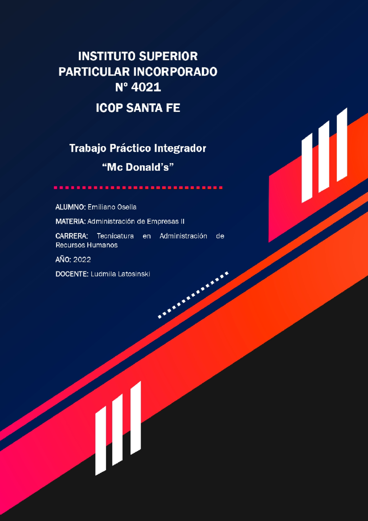 TP Empresas II - Análisis y Estrategias para McDonald - Document Preview
