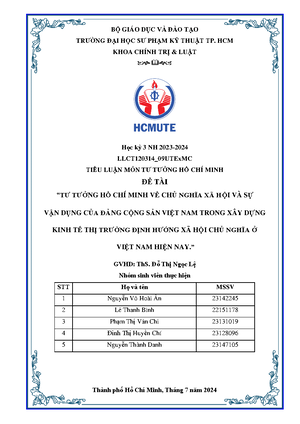 [Solved] Theo t tng H Ch Minh Mt trn Dn tc thng nht cng rng ri sc mnh ...