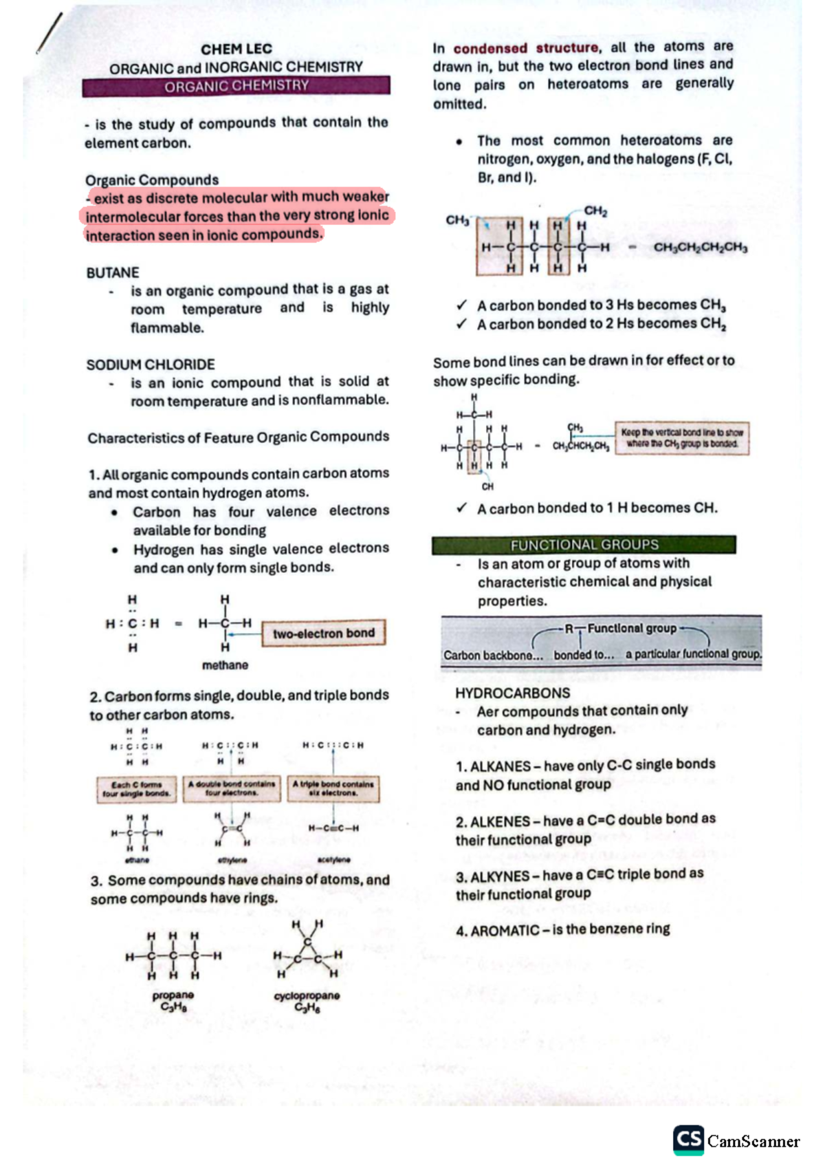 CHEM LEC Finals - Organic and Inorganic Chemistry Overview - Studocu