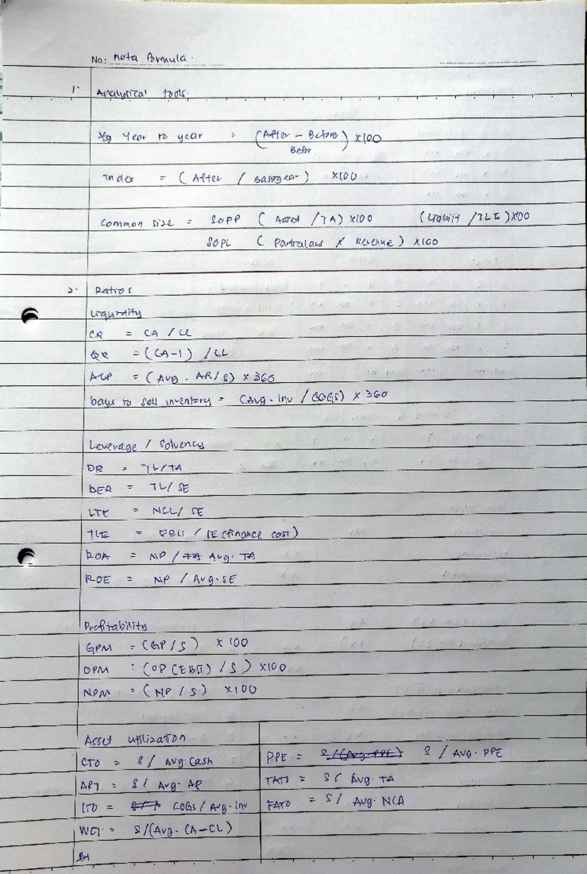 Nota formula fin658 - No.: nota Avula Anaual Tn doX Patro S DR ***i ...