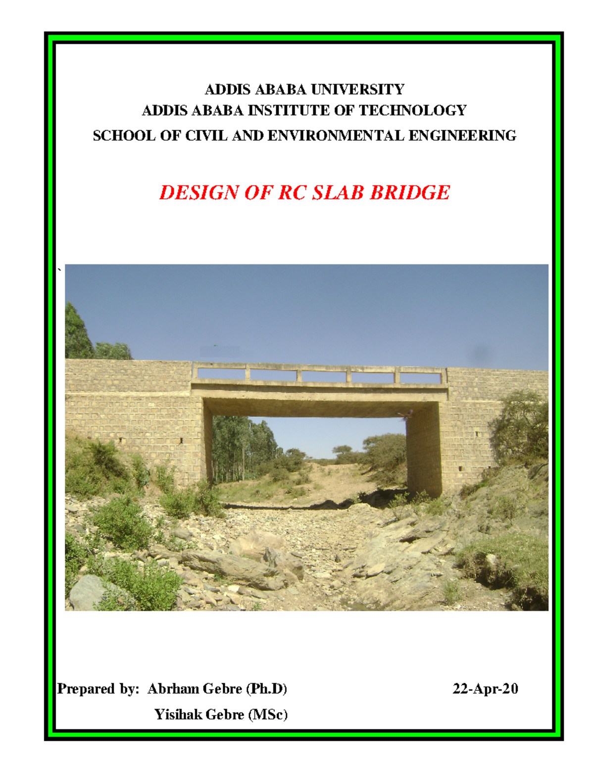 RC Slab Bridge Design Example (Civil Eng. 2020) - Detailed Analysis ...