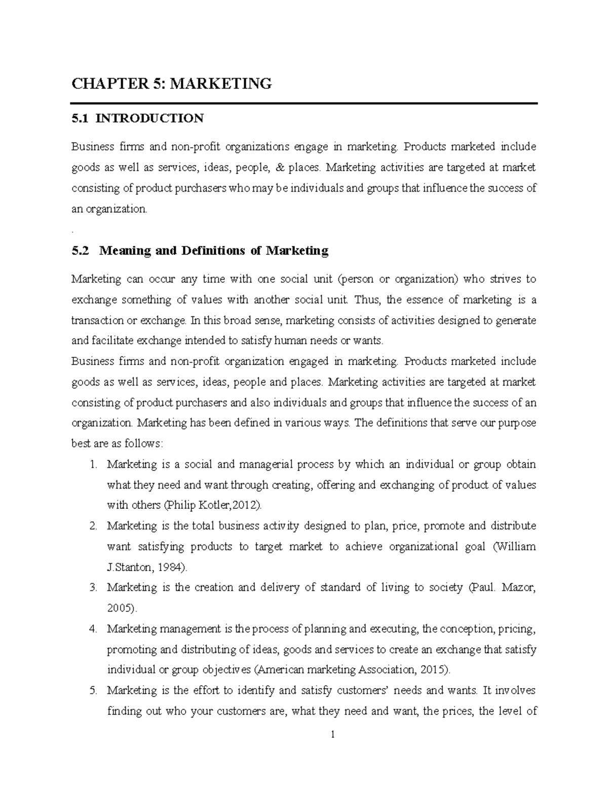 Entrepreneurship 5: Chapter 5 Marketing Insights and Strategies - Studocu