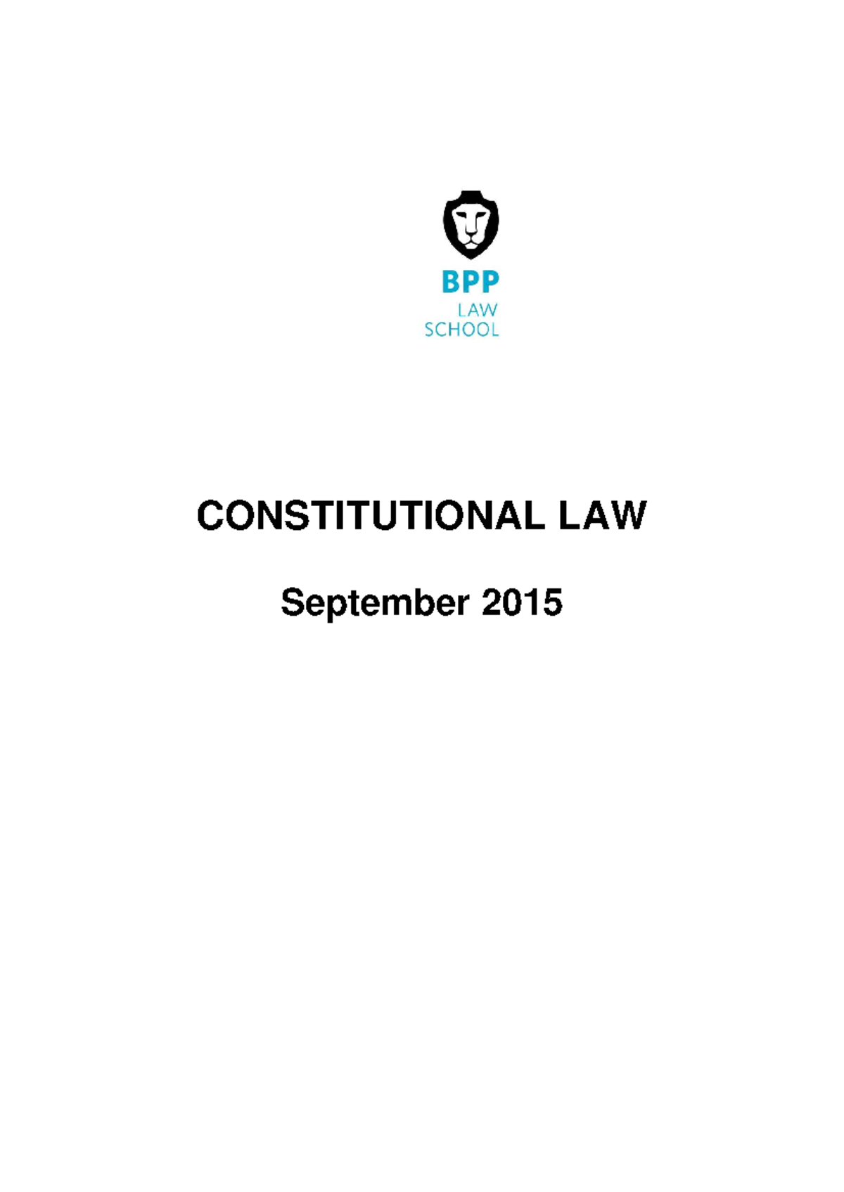 LB1 Constitutional Law Study Notes: Key Principles & Insights - Studocu
