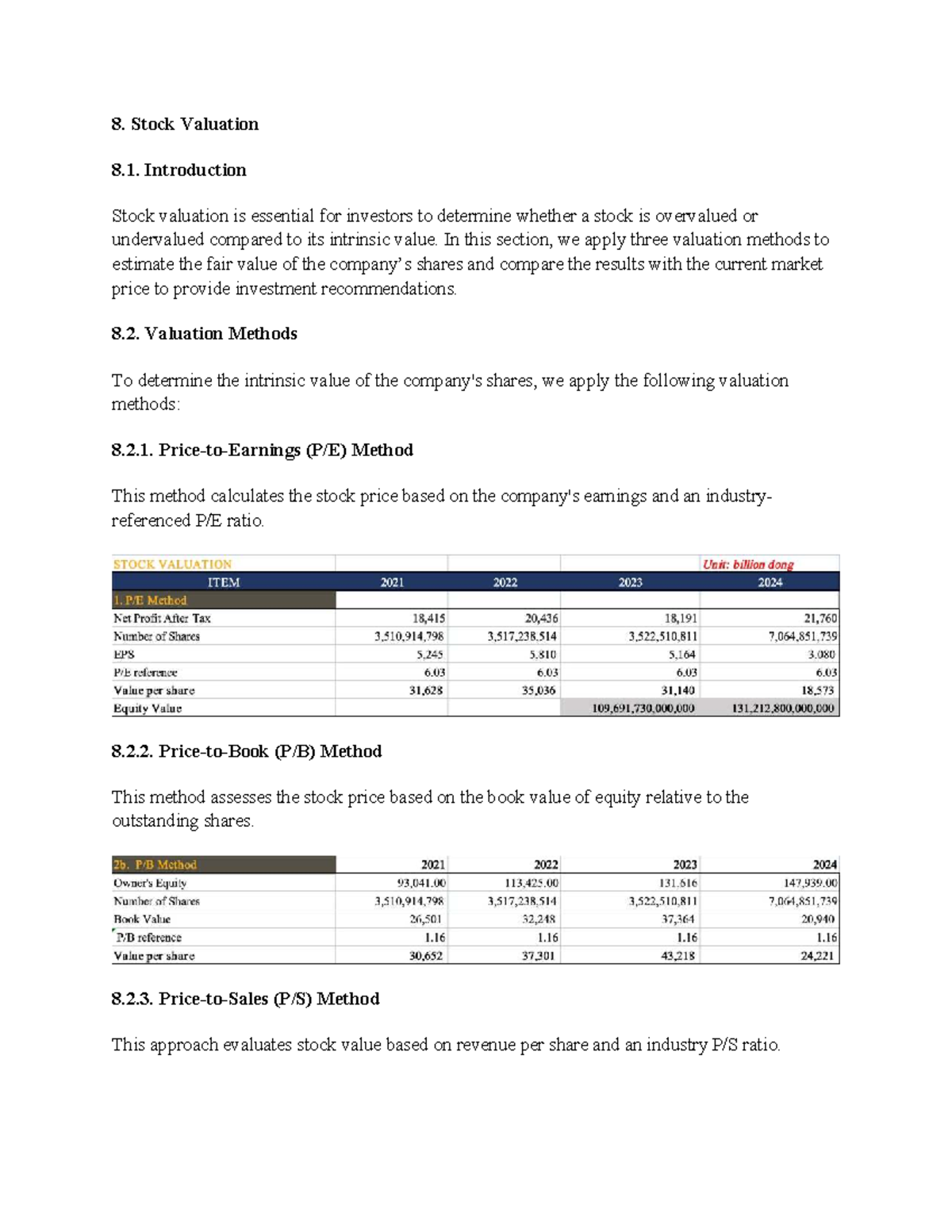 8. Stock Valuation Methods: Analyzing Fair Value for Investors - Studocu