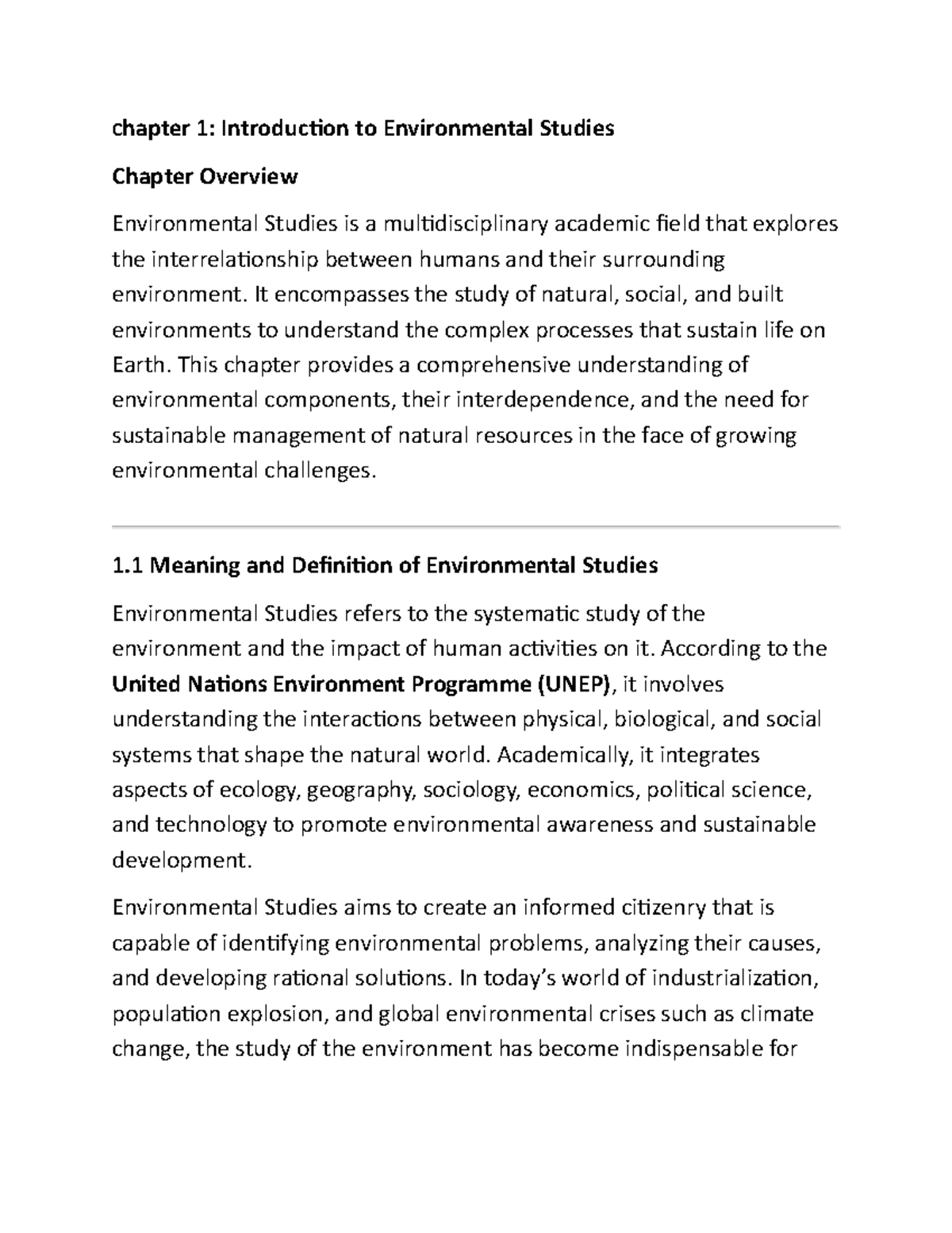 EVS 101: Final Exam Study Guide - Chapter 1 Overview of Environmental ...