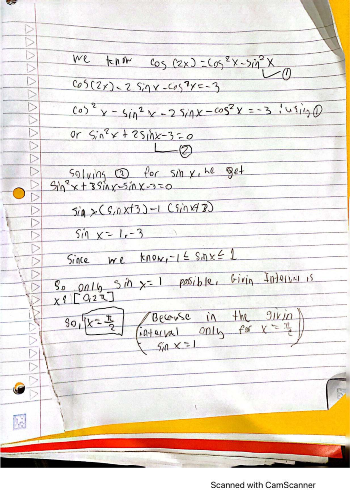 Solving Cos(2x) and Sin(2x) - Math Problems - Studocu
