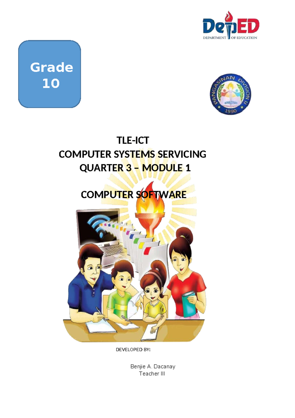 Grade 10 CSS Q3 Module 1: Understanding Computer Software - Studocu