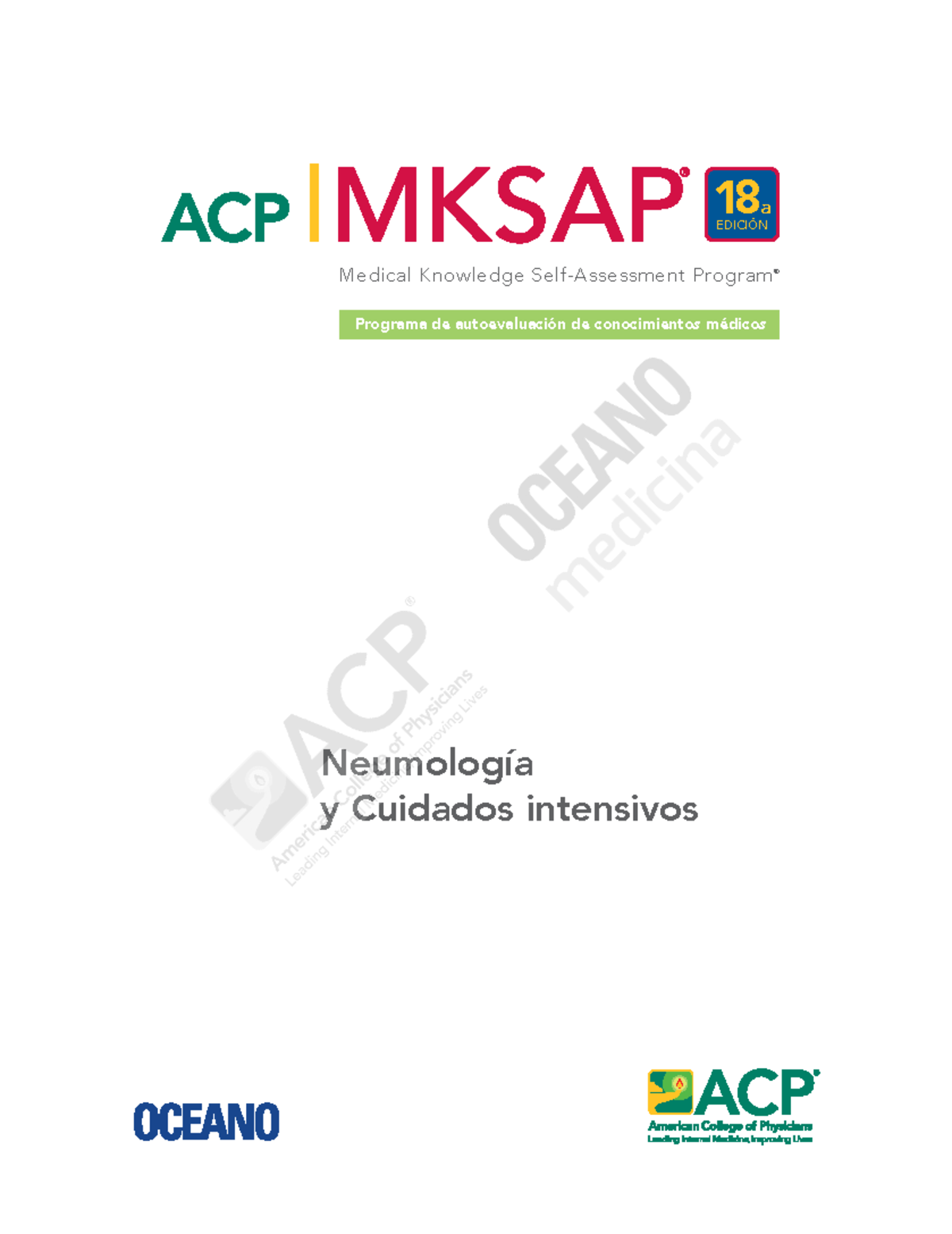 Neumología y Cuidados Intensivos: MKSAP 18 - Pruebas Diagnósticas - Document Preview