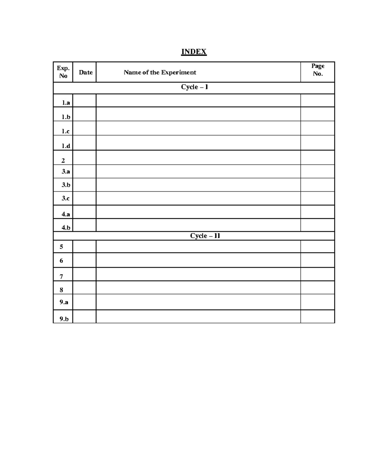 CS3691 - Embedded Systems AND IOT LAB Manual - INDEX Exp. No Date Name ...