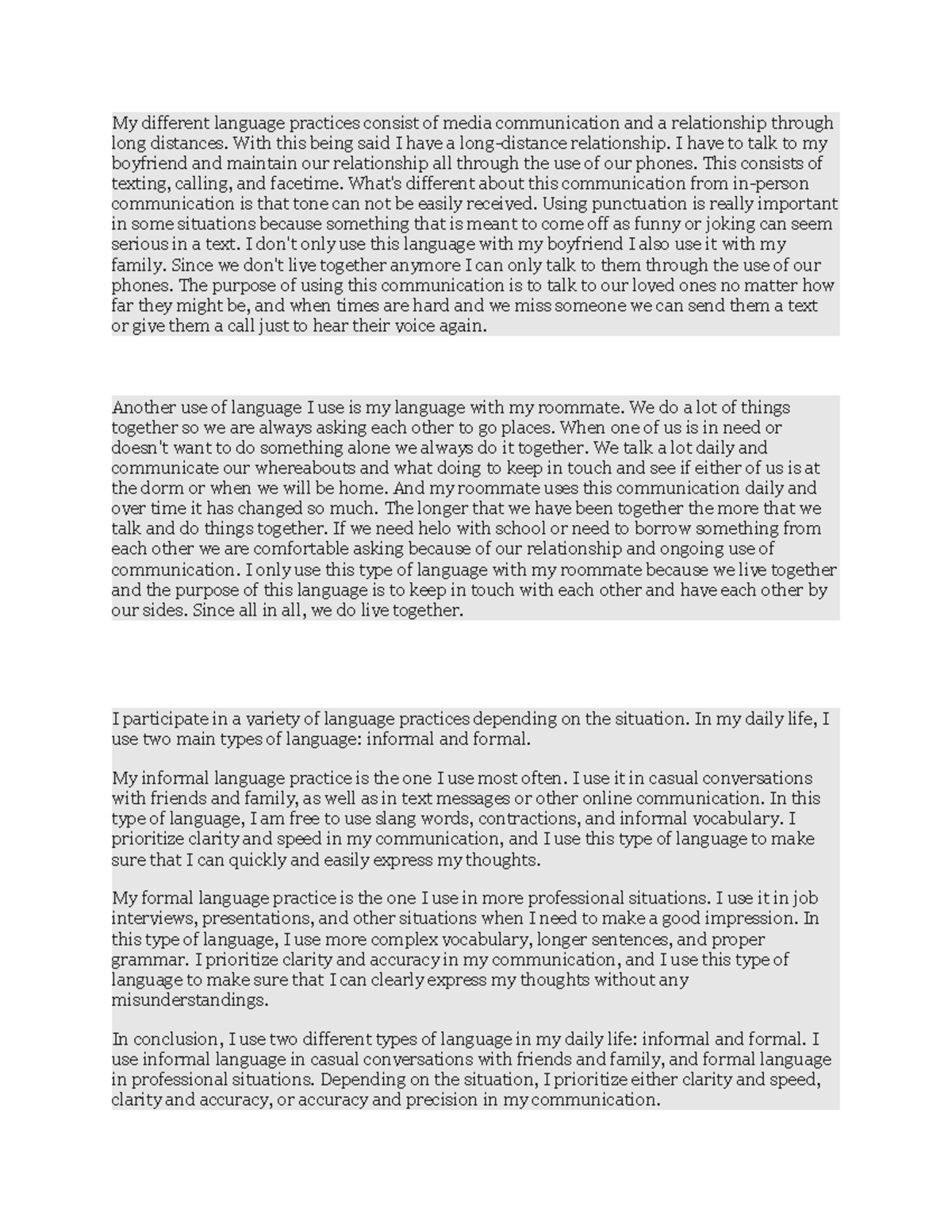 Autoethnography: Exploring My Diverse Language Practices - Studocu