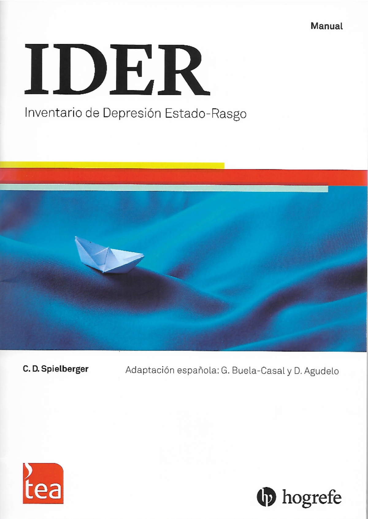 Manual IDER: Inventario de Depresión según Spielberger y Agudelo - Document Preview