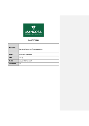 [Solved] At MANCOSA 1 What is the maximum number of days you are ...