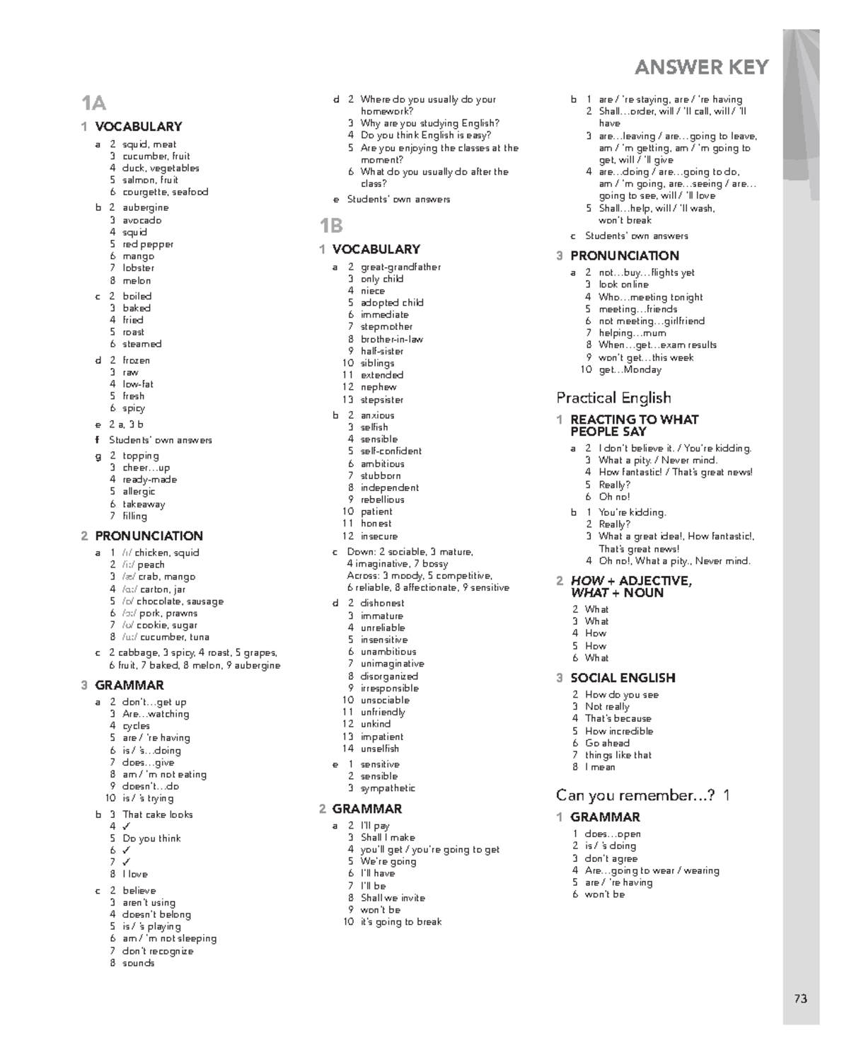 English File 4e Intermediate WB Answer Key - Studocu