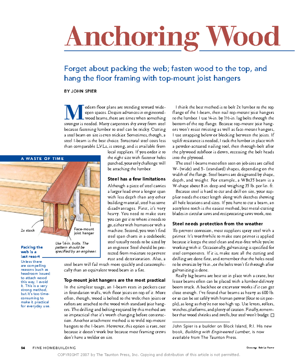 Anchoring Wood to Steel: Techniques and Considerations - Studocu