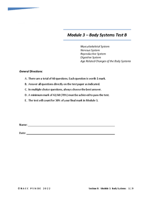 Module 10 - Test - Module 10 – Assisting with Medications Answers 1 ...