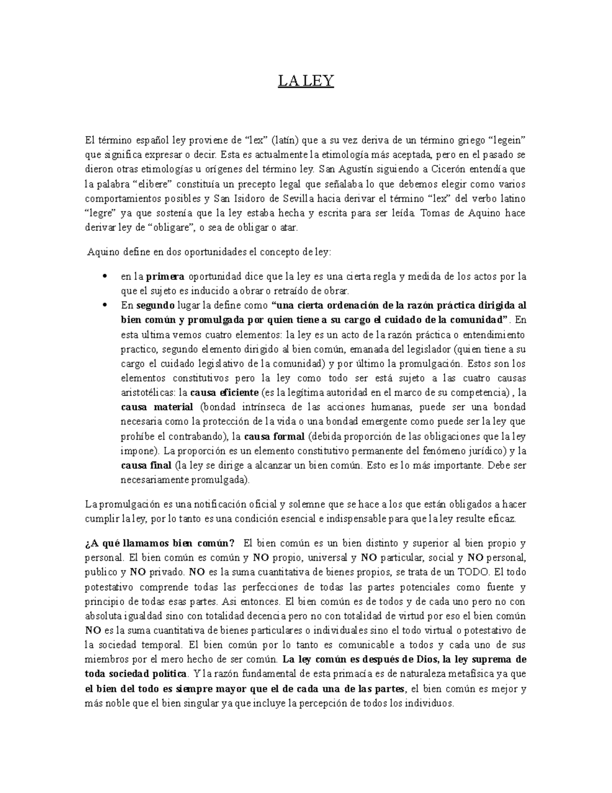 LA LEY tema examen filosofia - LA LEY El término español ley proviene ...