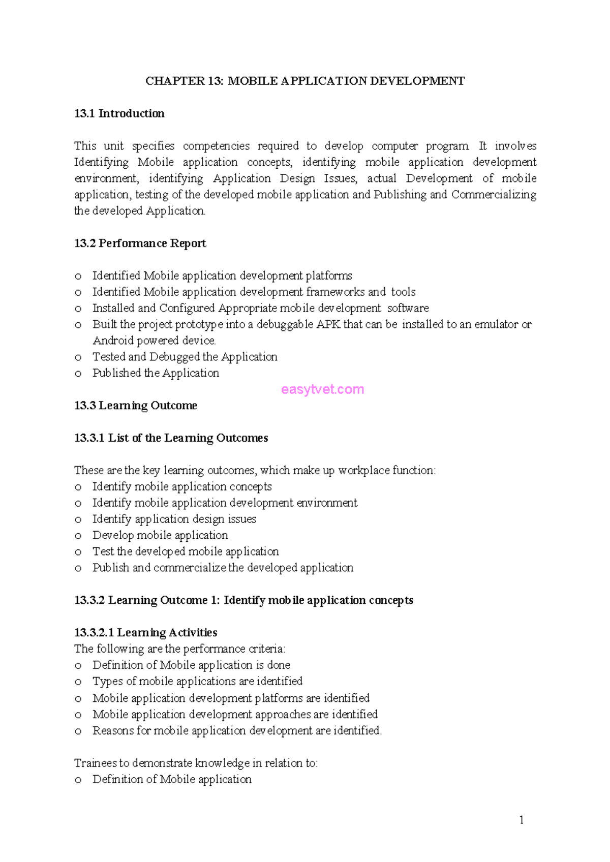 CHAPTER 13: MOBILE APPLICATION DEVELOPMENT - Key Concepts and Practices ...