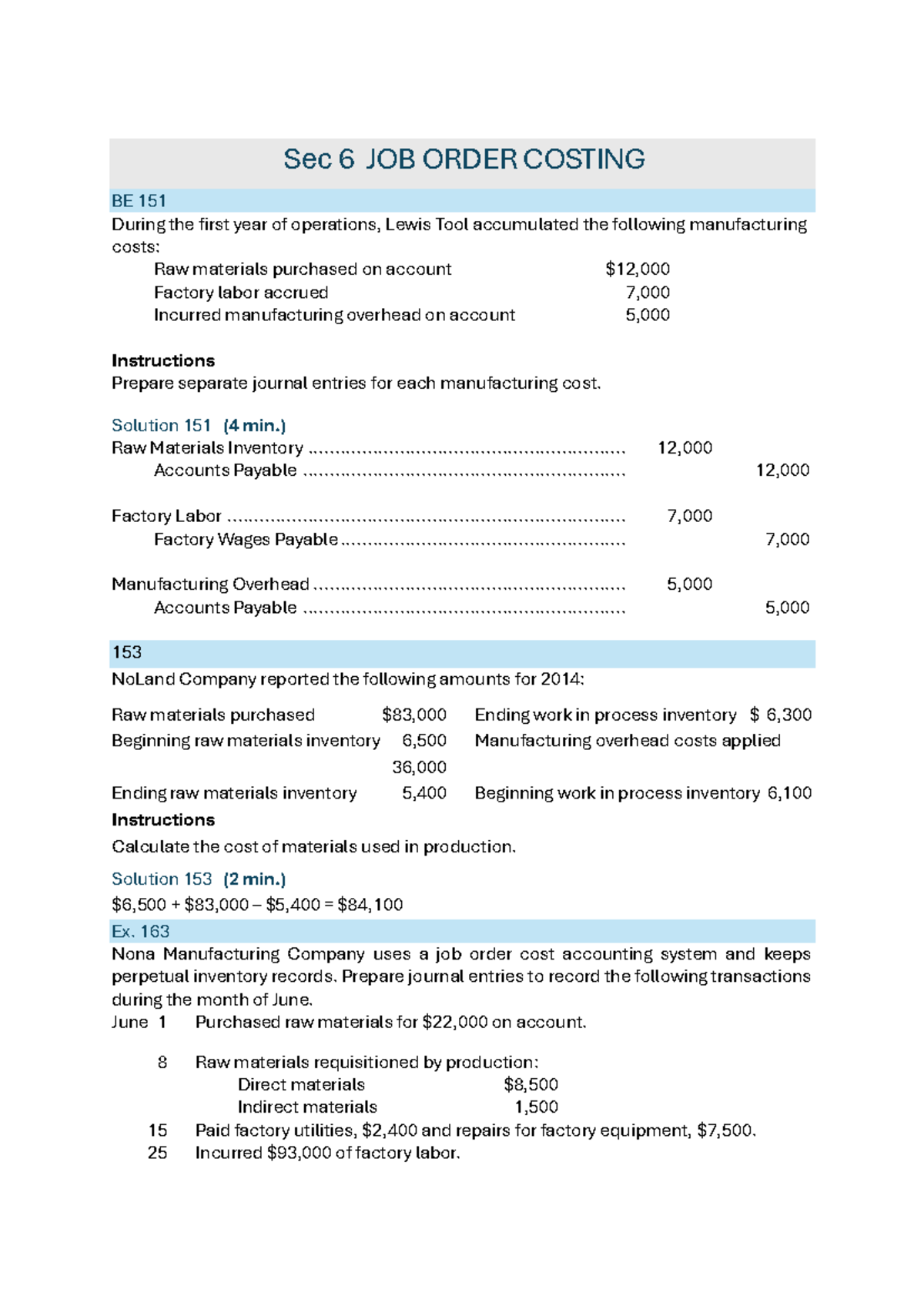 Sec 6 JOB Order Costing - COST ACCOUNTING - Sec 6 JOB ORDER COSTING BE ...