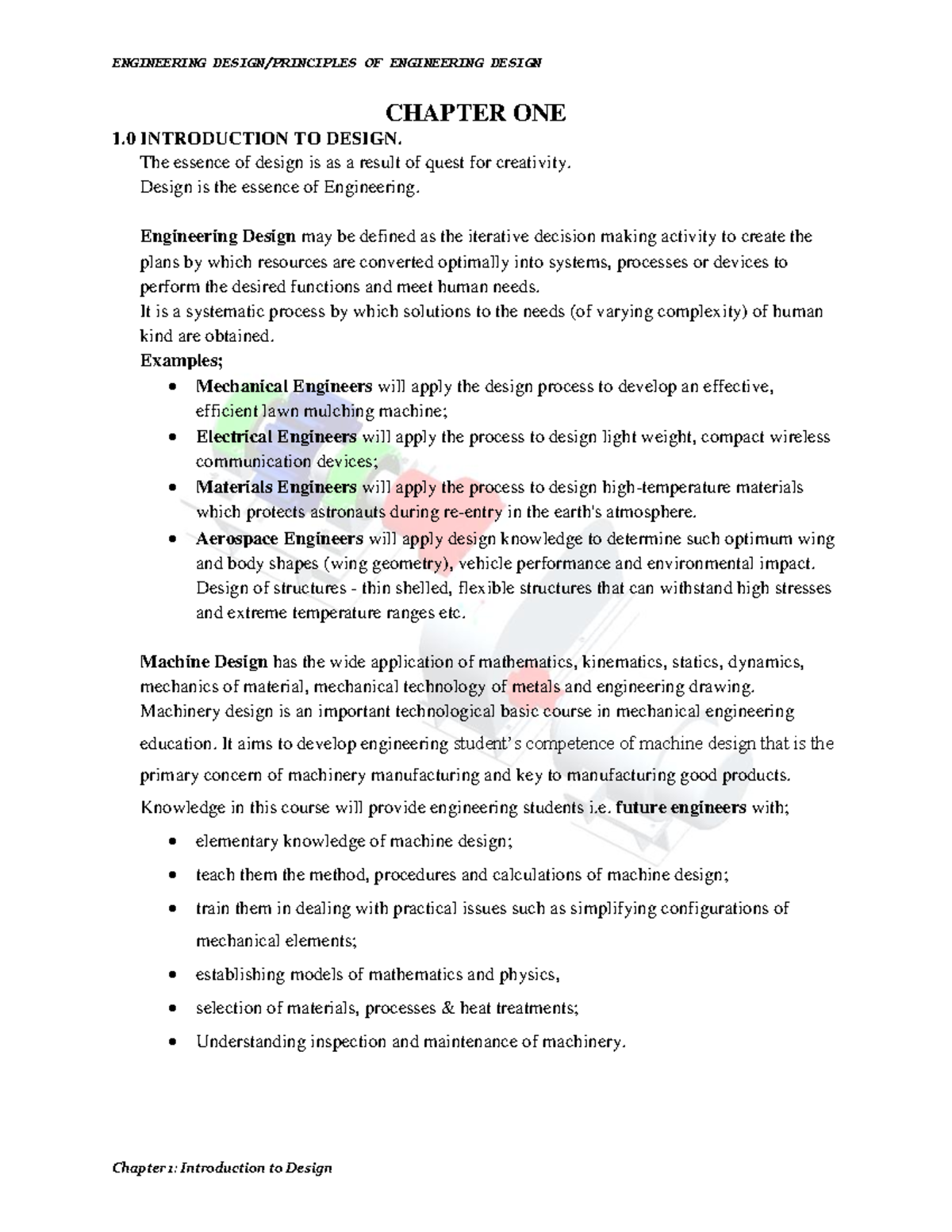 ENG Design Chp 1 & 2: Intro to Design & Design Process Overview - Studocu