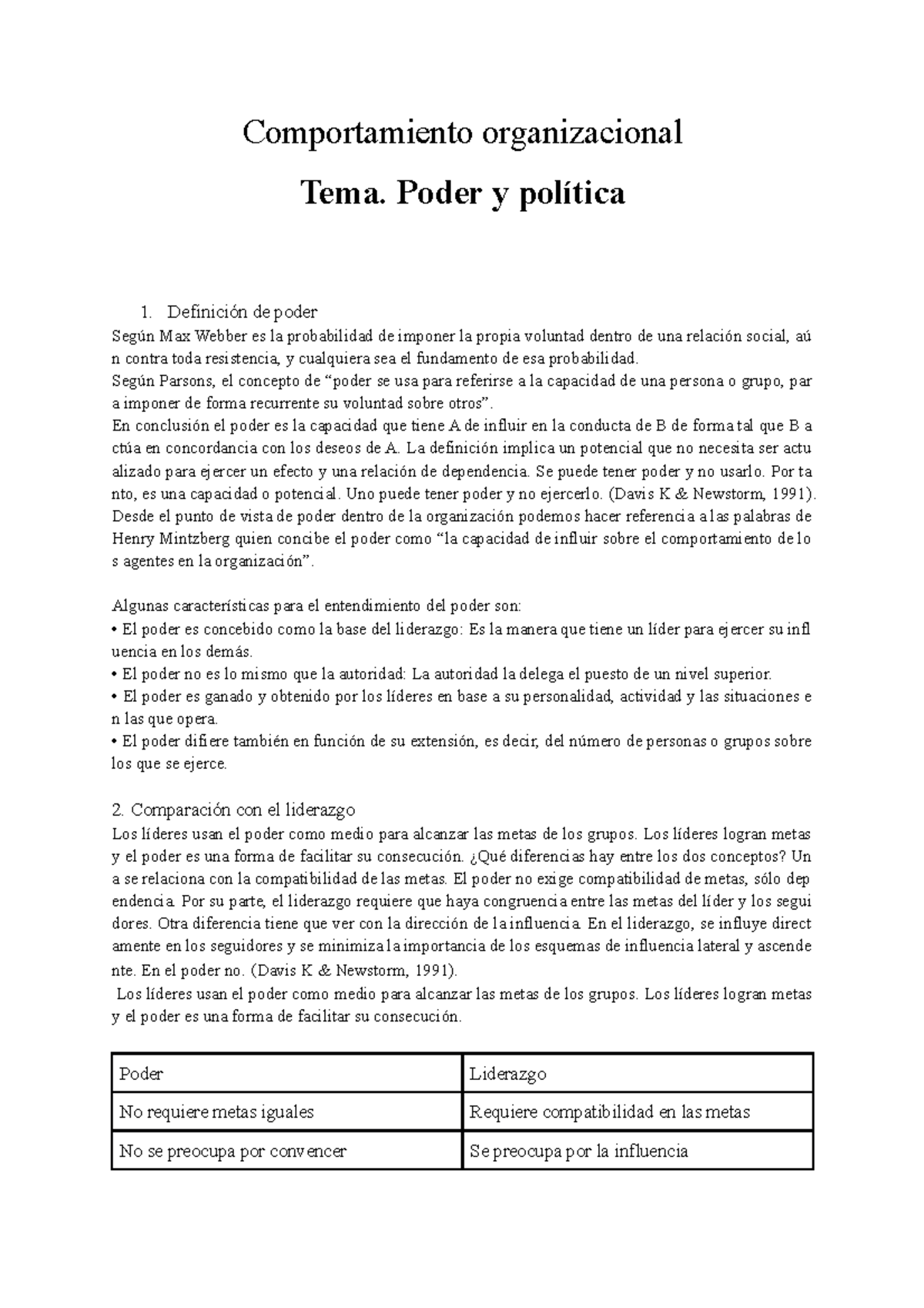Poder y Política en Comportamiento Organizacional: Análisis y Tipos ...