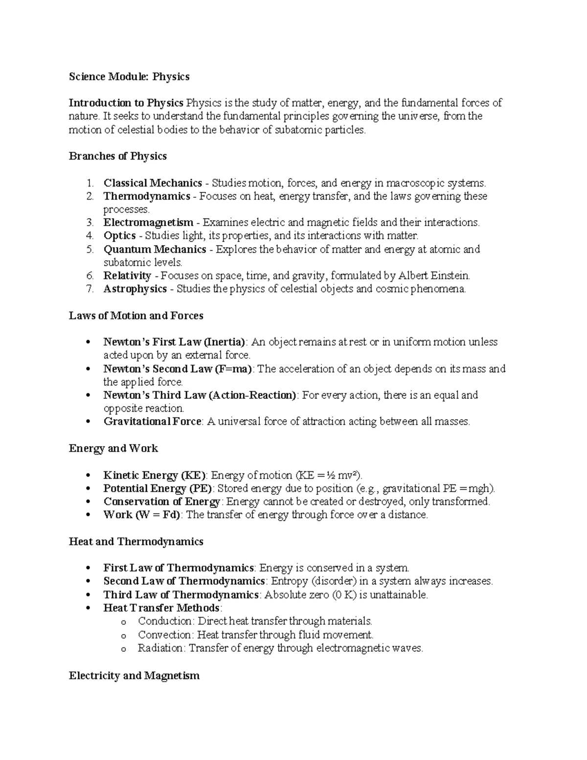 Earth Science Review: Key Concepts and Processes Overview - Studocu