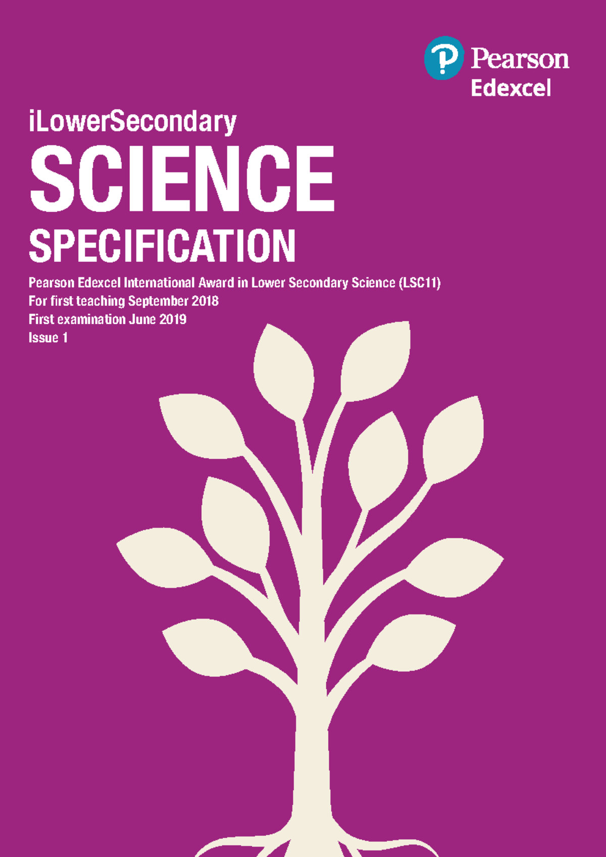 Pearson Edexcel iLowerSecondary Science Specification - Studocu