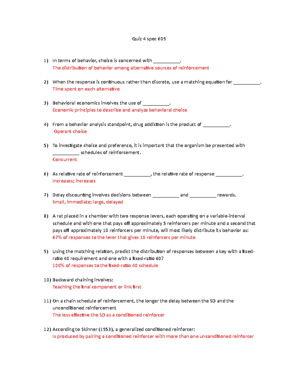 ABA Task List Study Notes for Behavior Analysis - Studocu