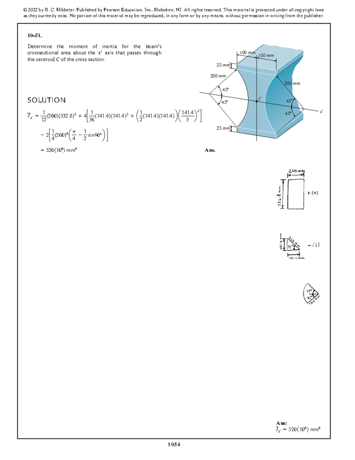 SWK 15th Ed Solution Manual - Moment of Inertia Calculations - Studocu