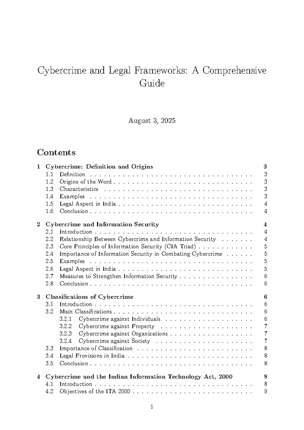 CSL 101: Cybercrime and Legal Frameworks - Exam Preparation Guide - Studocu