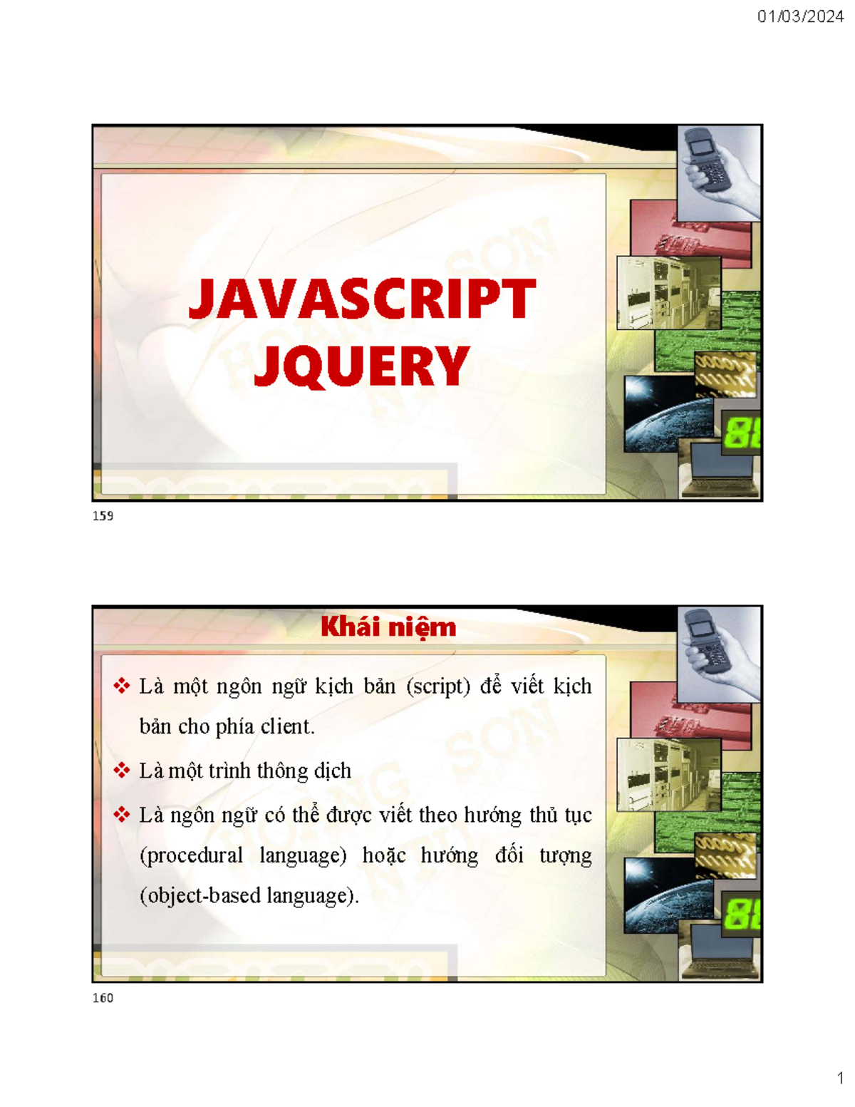C3 Java Script: Khái Niệm và Cấu Trúc Cơ Bản - Studocu