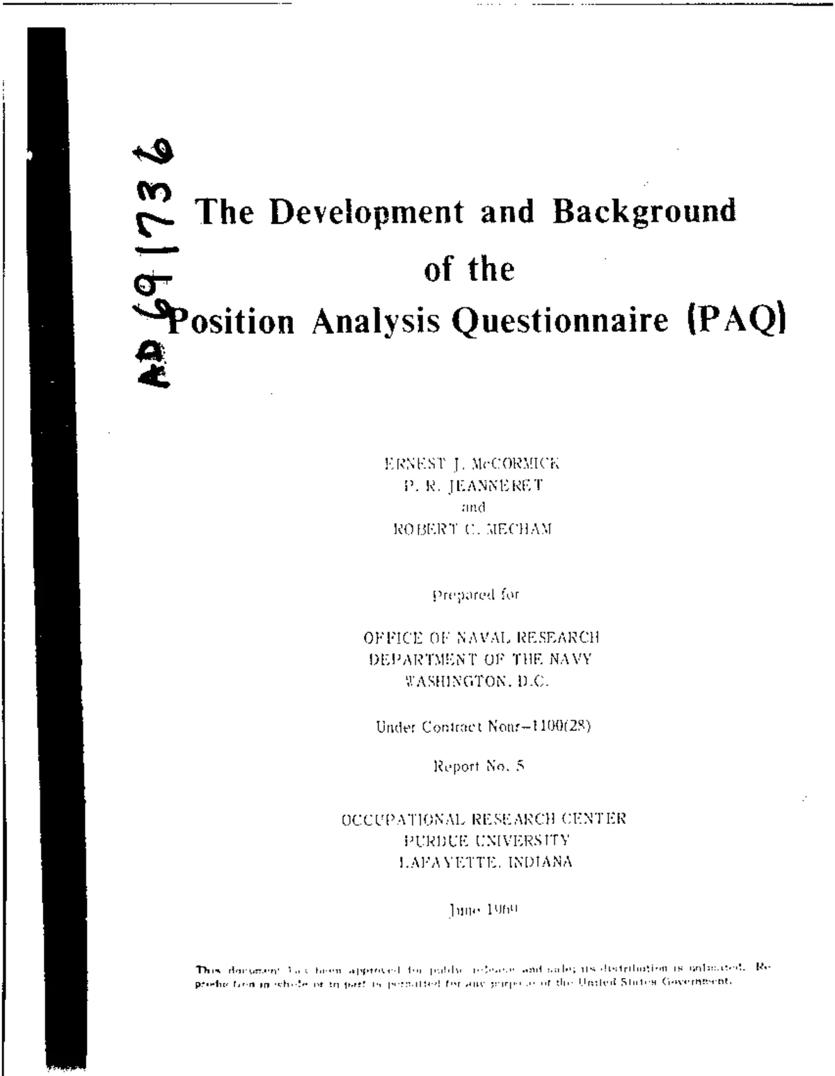 Personality Assessment Questionnaire (PAQ) Chapter Notes - Studocu