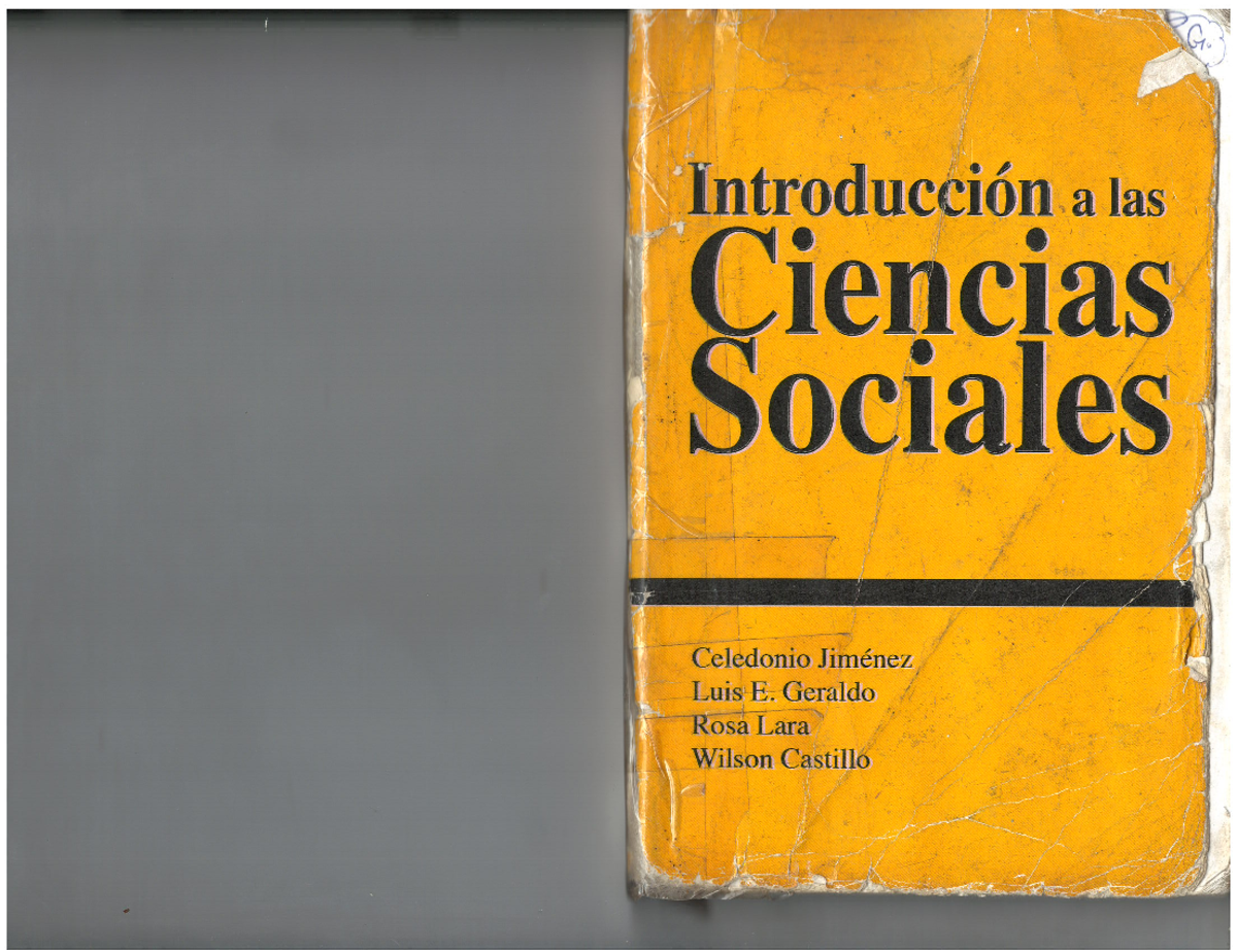Introducción a las Ciencias Sociales - Capítulo 5: Estructura e