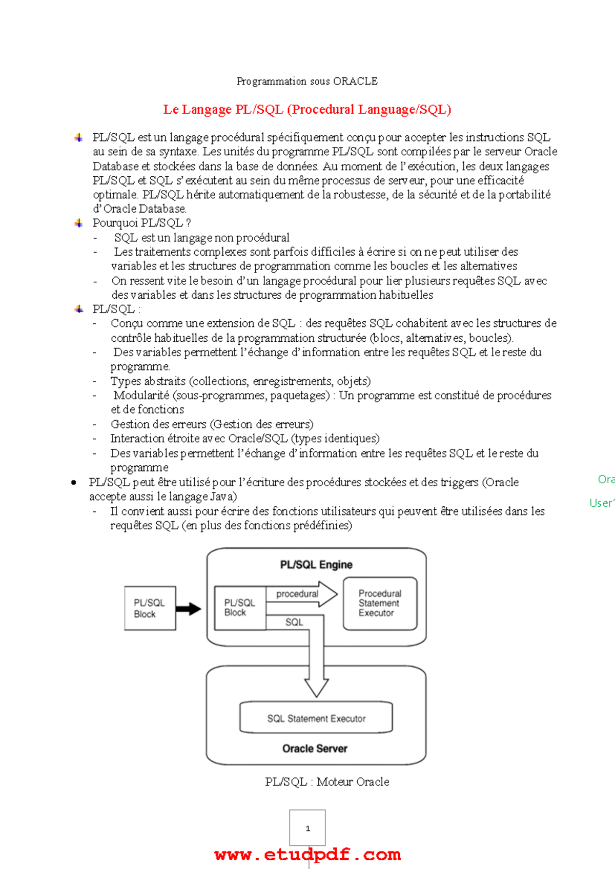 PLSQL Programming Basics and Oracle Database Overview - Studocu