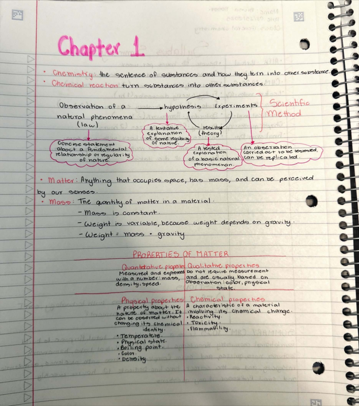 Chapter 1: Combined Lecture Notes on Chemistry Concepts - Studocu