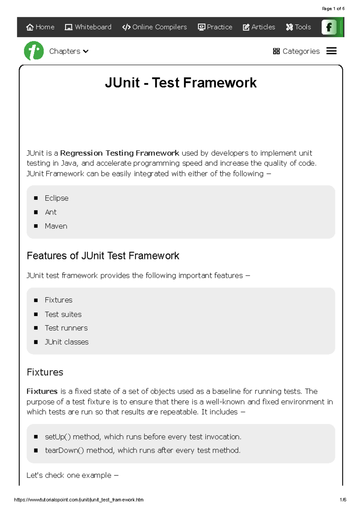 JUnit Test Framework Overview and Features - Studocu