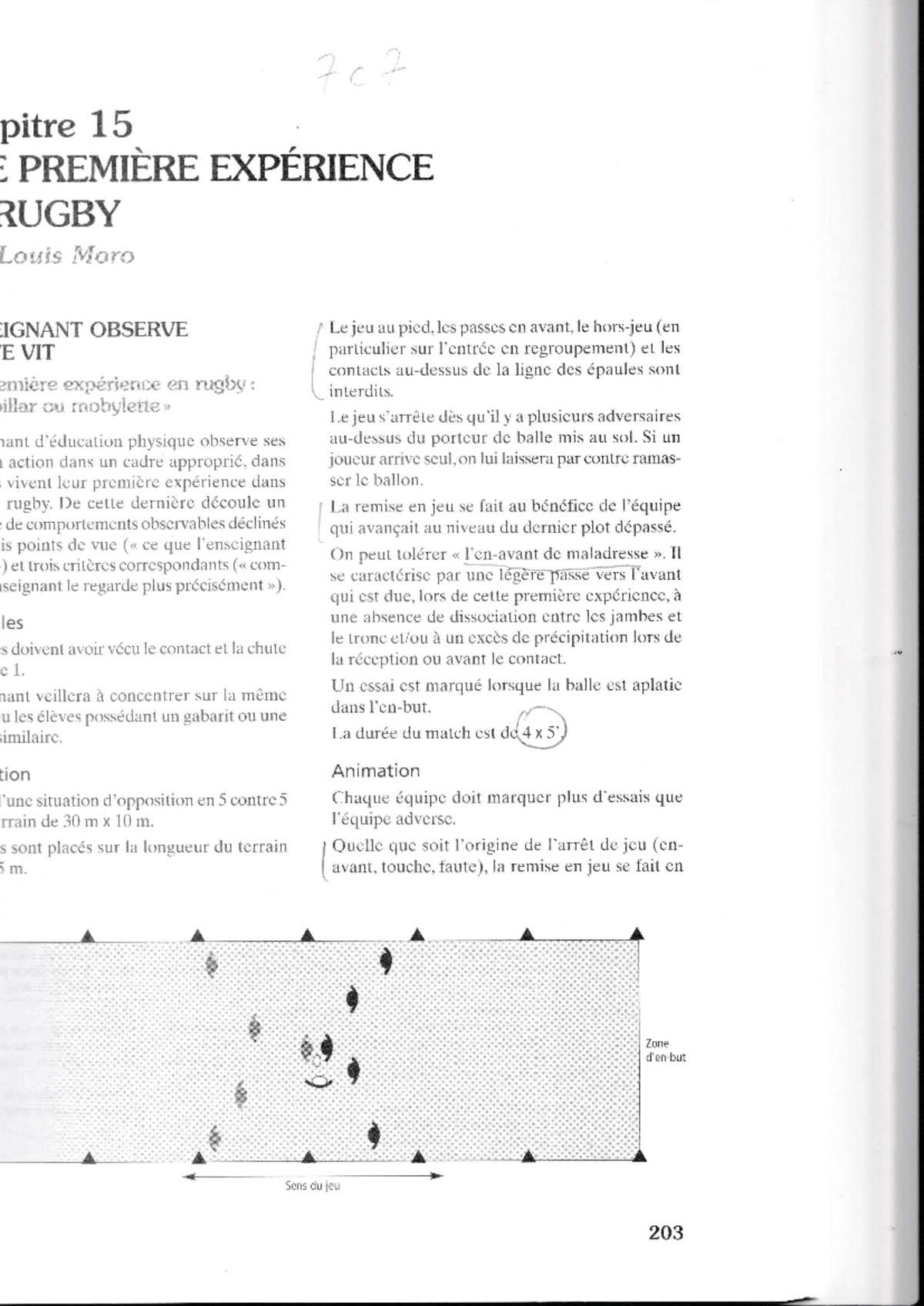 Rugby Débutants : Analyse d'une Première Expérience en EPS - Studocu