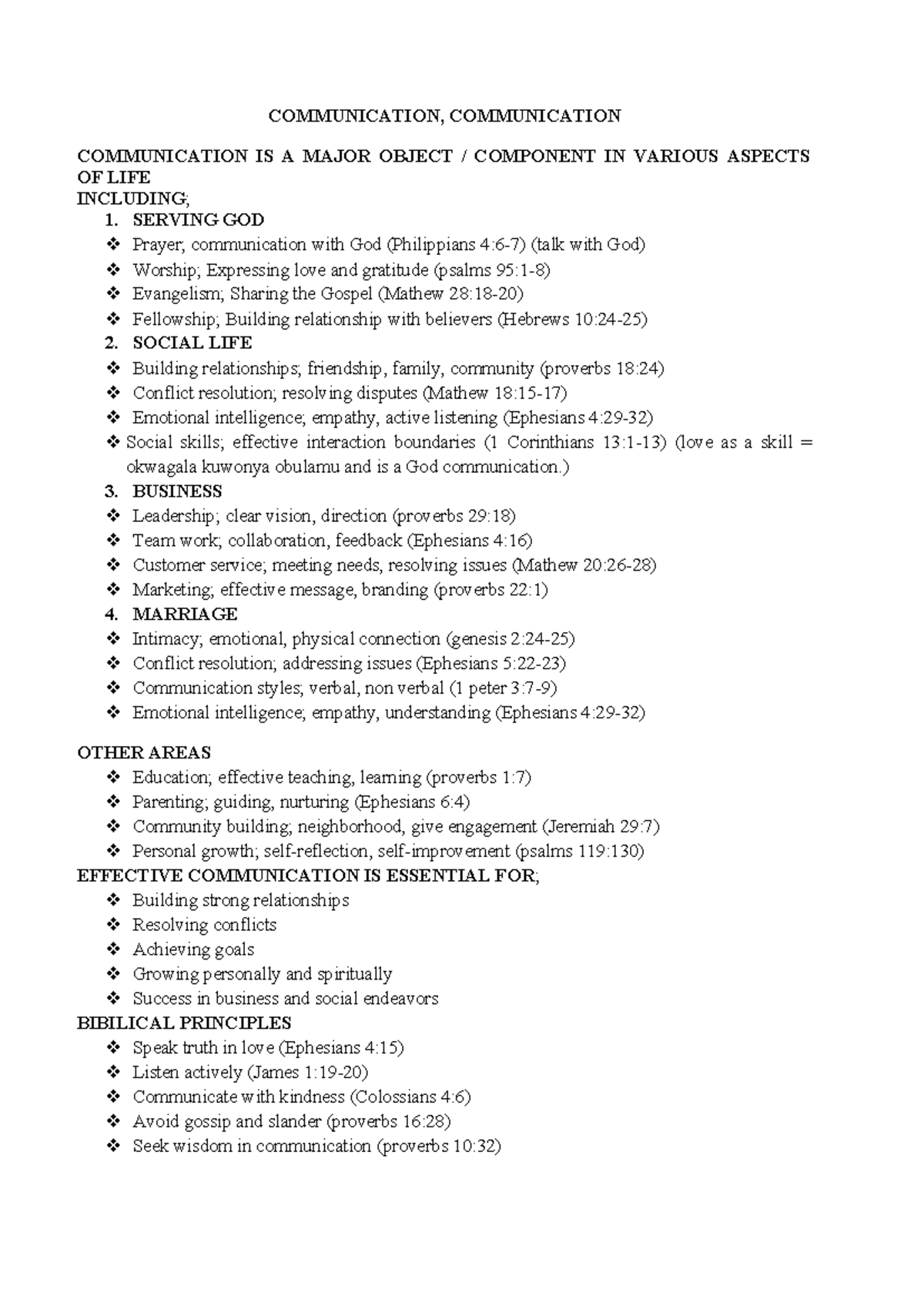 Communication - Lecture notes - COMMUNICATION, COMMUNICATION ...