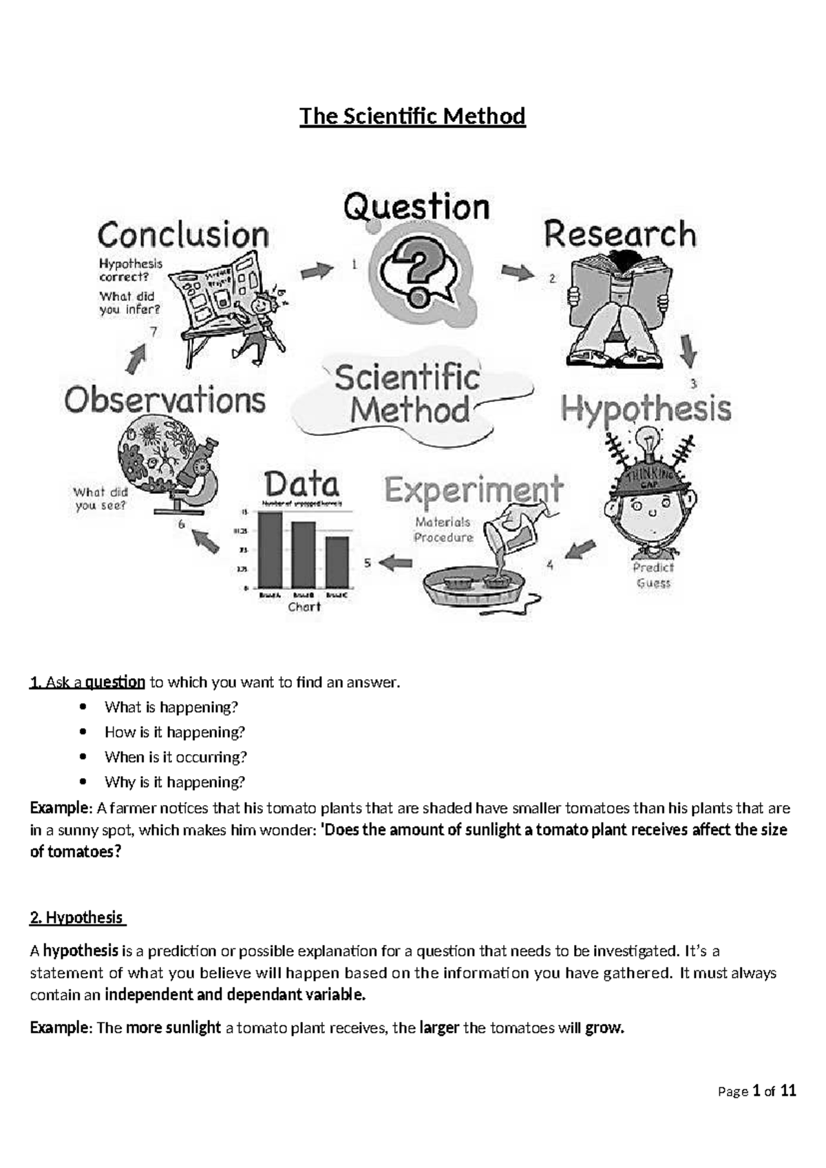 Scientific Method: Investigating Variables and Experiments - Studocu