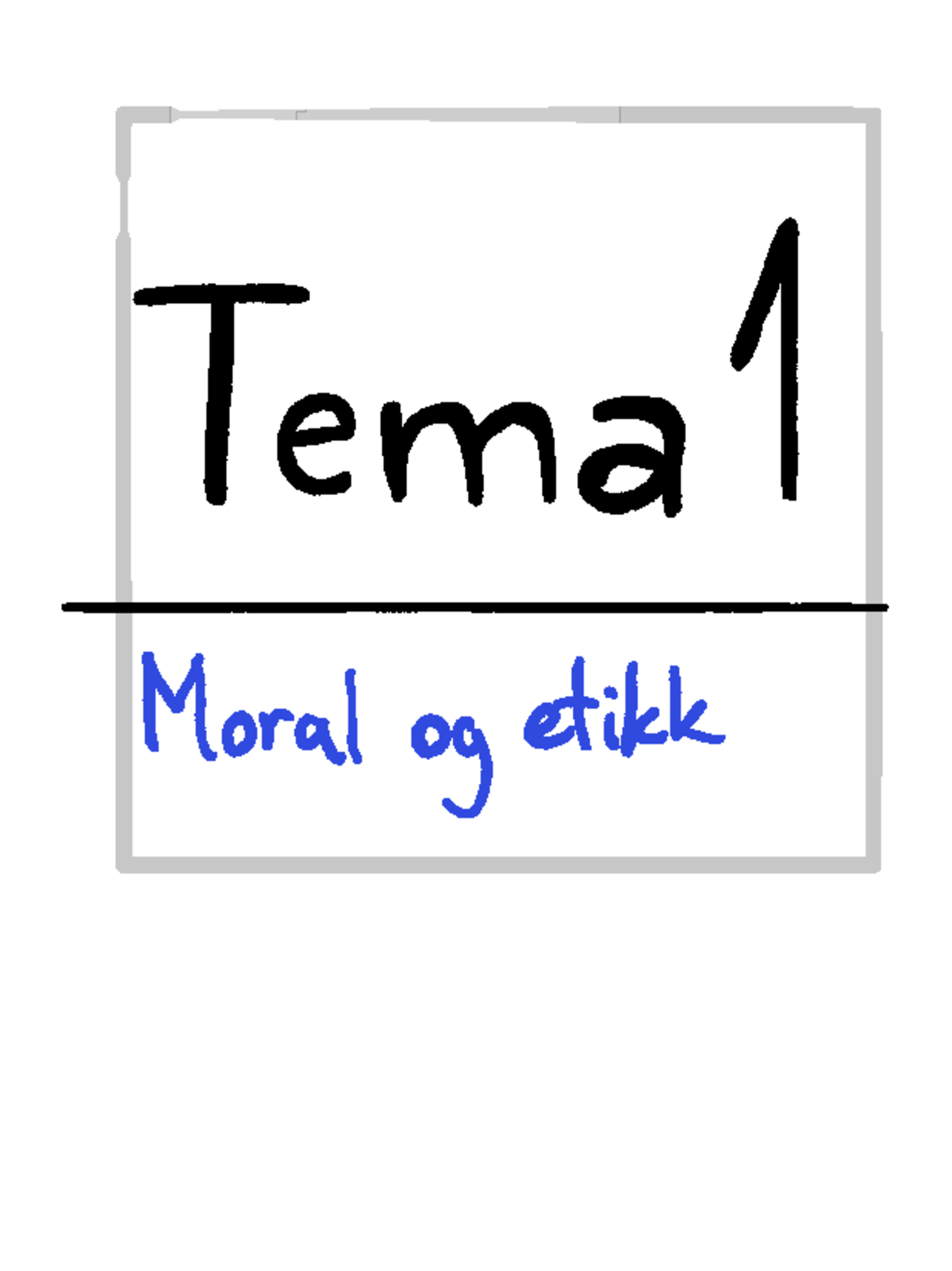 Etikk Notater Tema 1: Moral og Etikk i Virksomhetssammenheng - Studocu