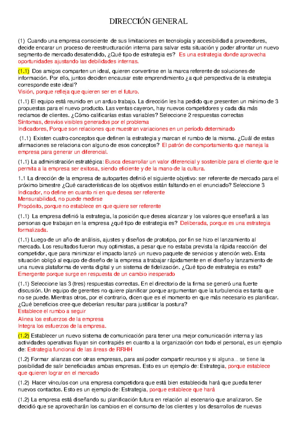 Estrategias y Toma de Decisiones en Dirección General (1P) - Studocu