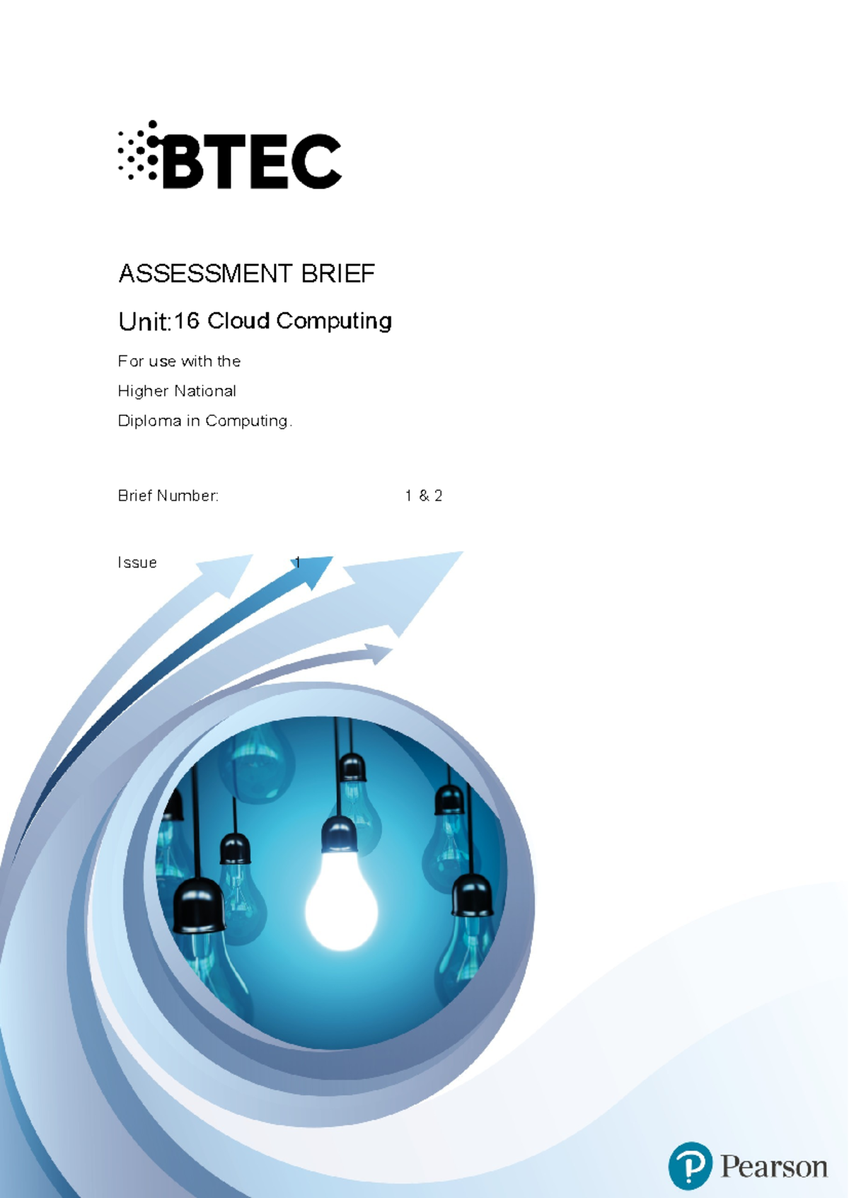 HNC/HND Computing: Unit 16 - Comprehensive Cloud Computing Overview ...