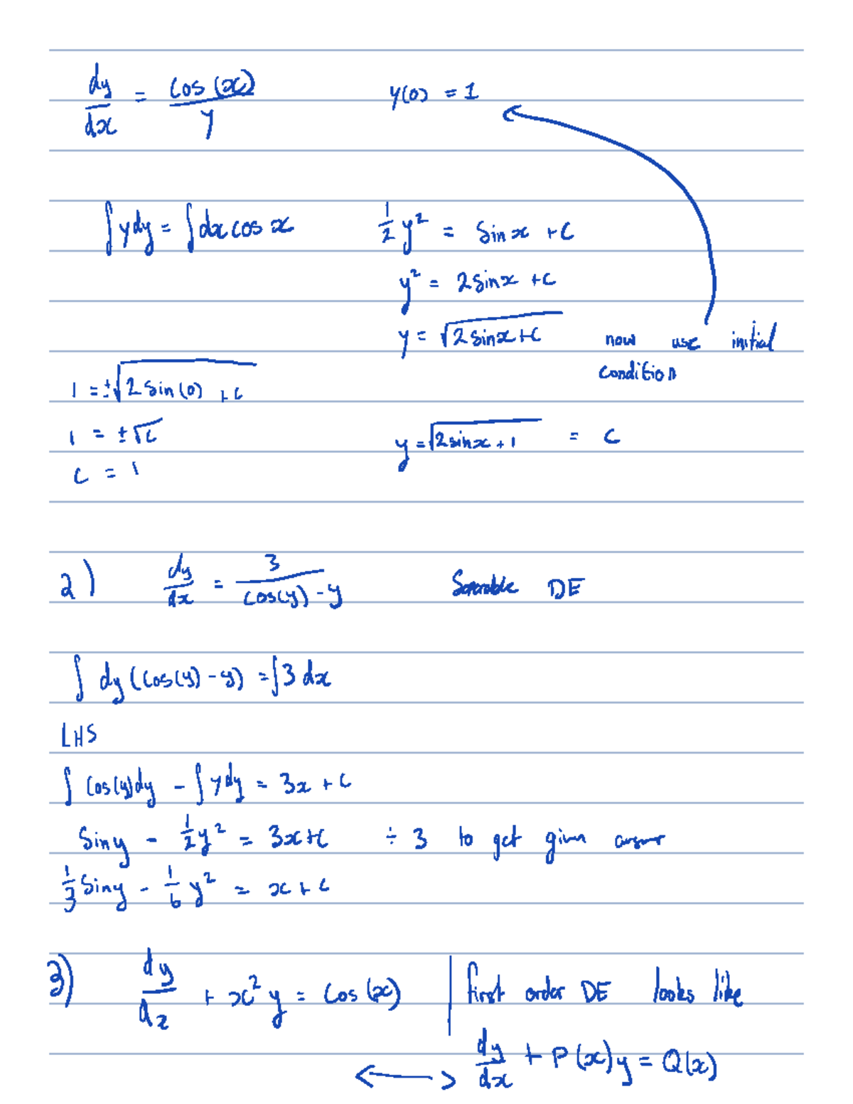 Mid Sem 2 Worked Practice Exam - Differential Equations - Studocu