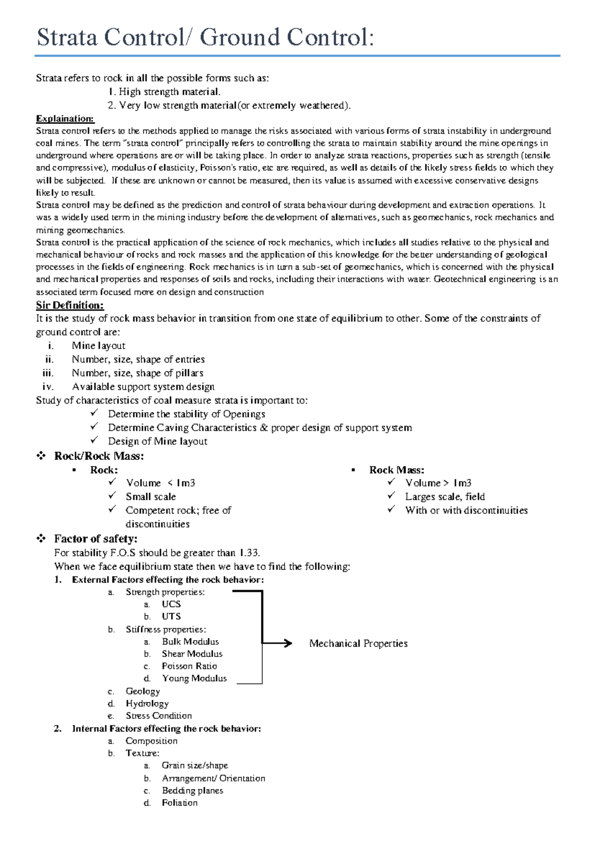 Strata Control in Underground Coal Mining: Key Concepts and Methods ...