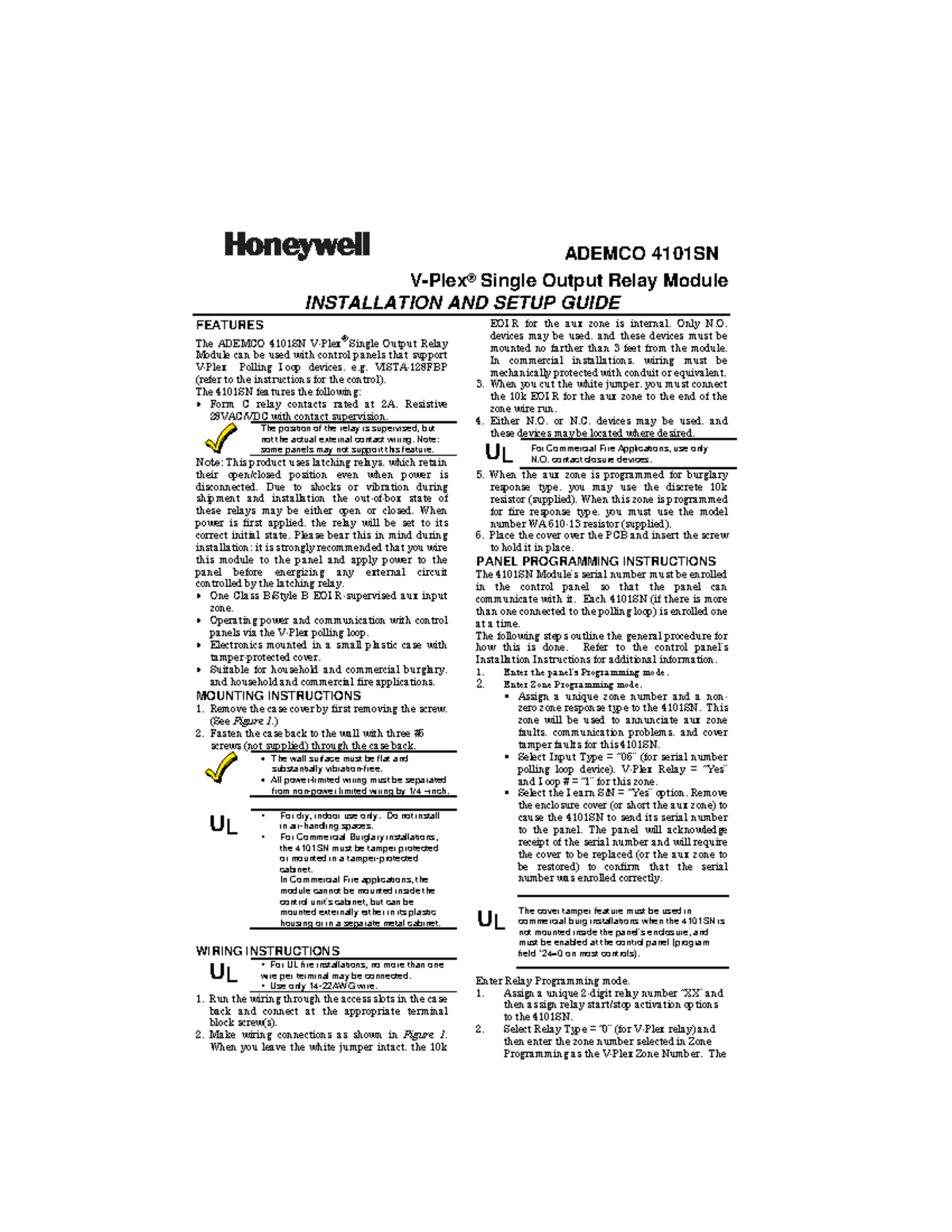 4101SN V-Plex Relay Module Installation & Setup Guide - Studocu