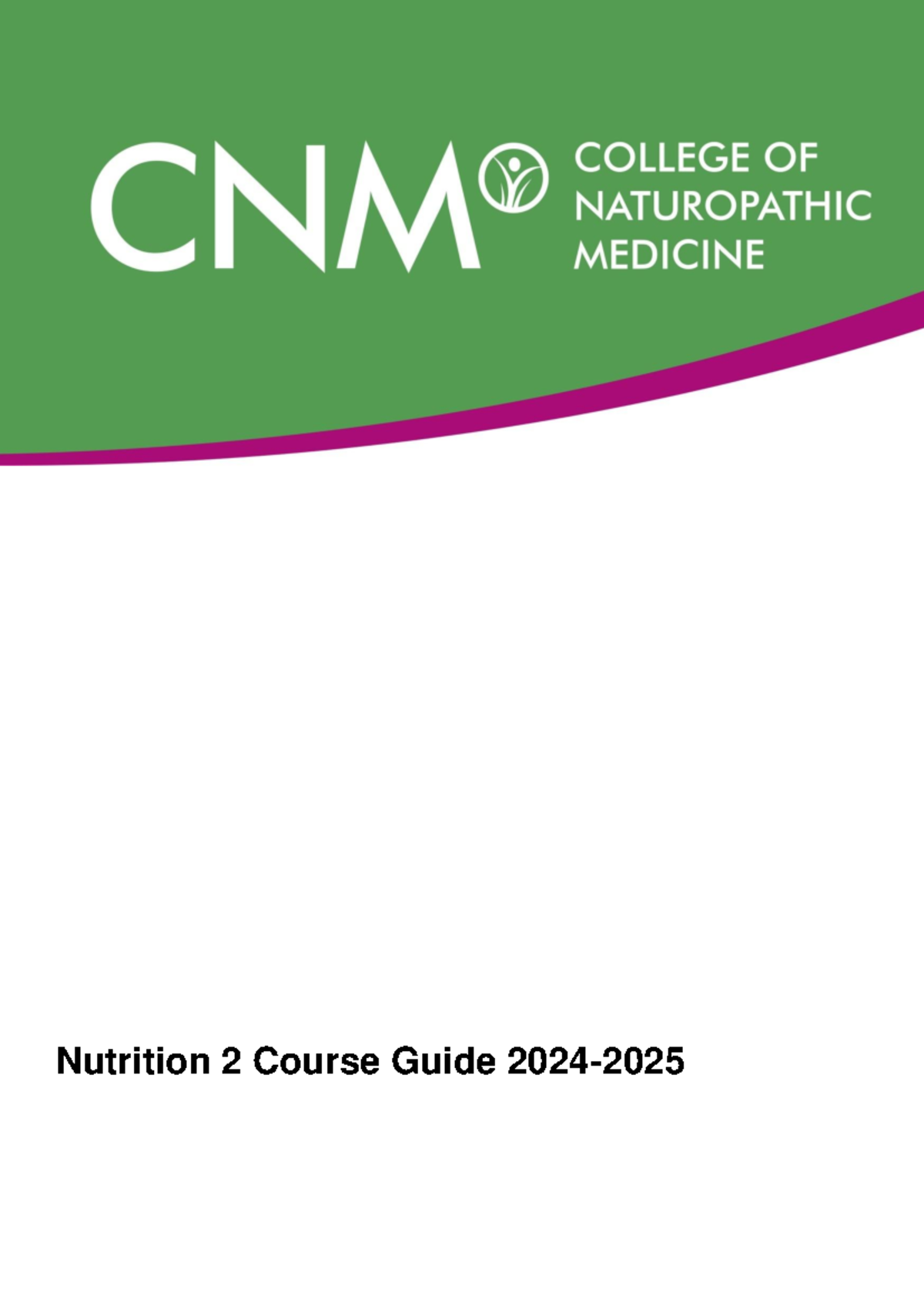 Nutrition 2 Course Guide 2024-25: Key Insights & Resources - Studocu