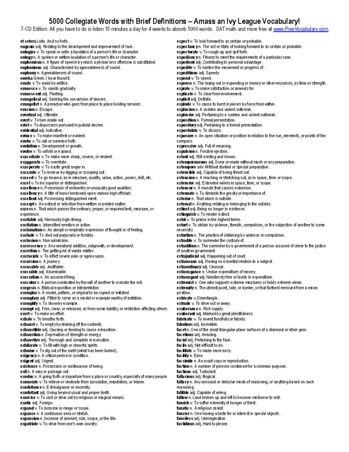 Vocabulary - Math Formulas (Course Code: MATH 7) - Studocu