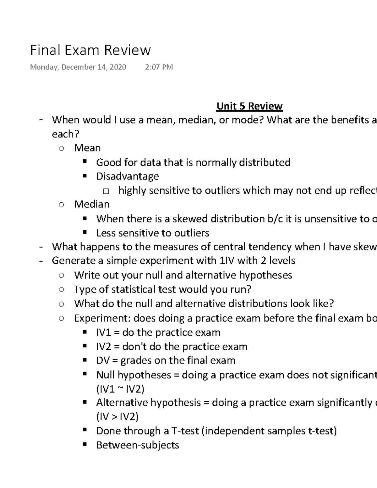 PSYB70: Lecture Notes on External Validity and Sampling Techniques ...
