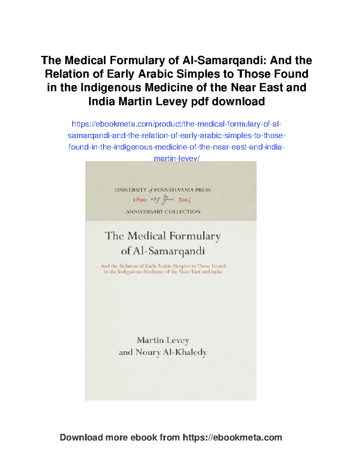 The medical formulary and early Arabic pharmacology insights - Studocu